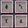 Winnie the Pooh and friends - set of 4 stencils